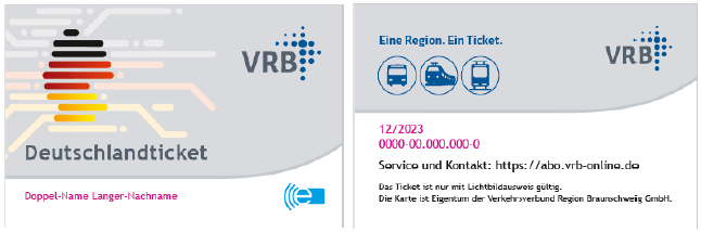 Fahrscheinangebote im Gebiet des VRB: Das Deutschlandticket für SchülerInnen