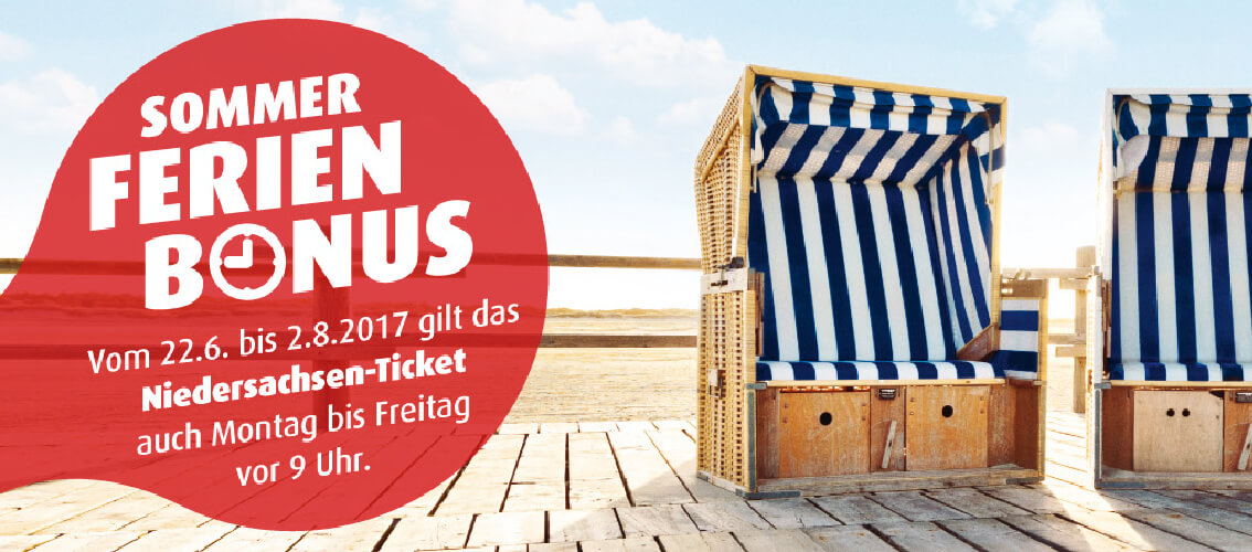 Sommerferien-Bonus: Nutzen Sie das Niedersachsen-Ticket schon vor 9 Uhr